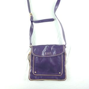 Cole Haan Leather Purple Crossbody Shoulder Bag
